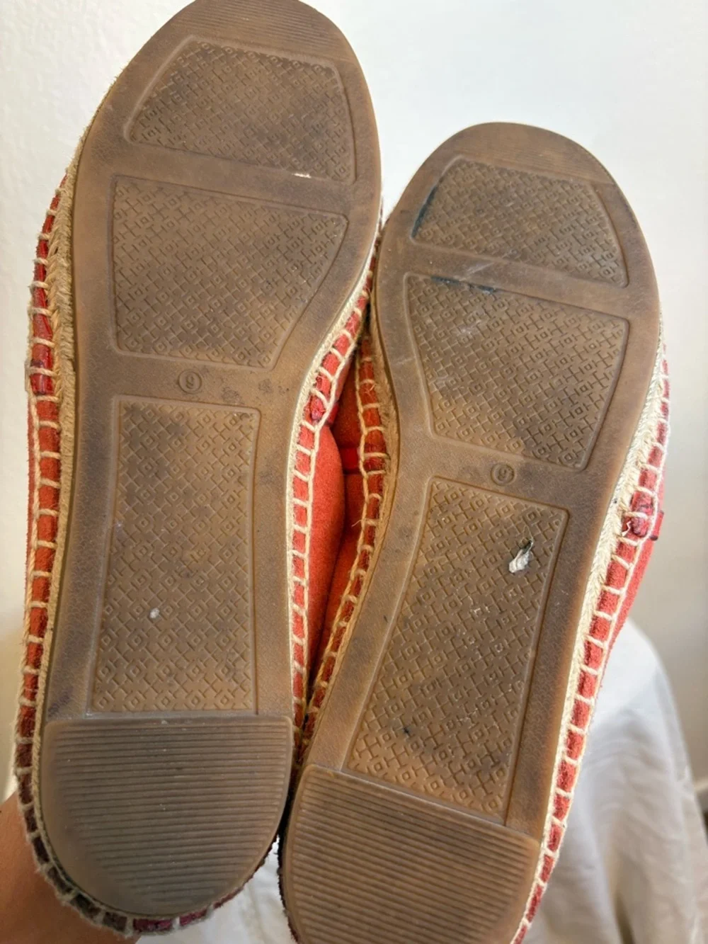 TORY BURCH LONNIE LOGO ESPADRILLES, SIZE 9
